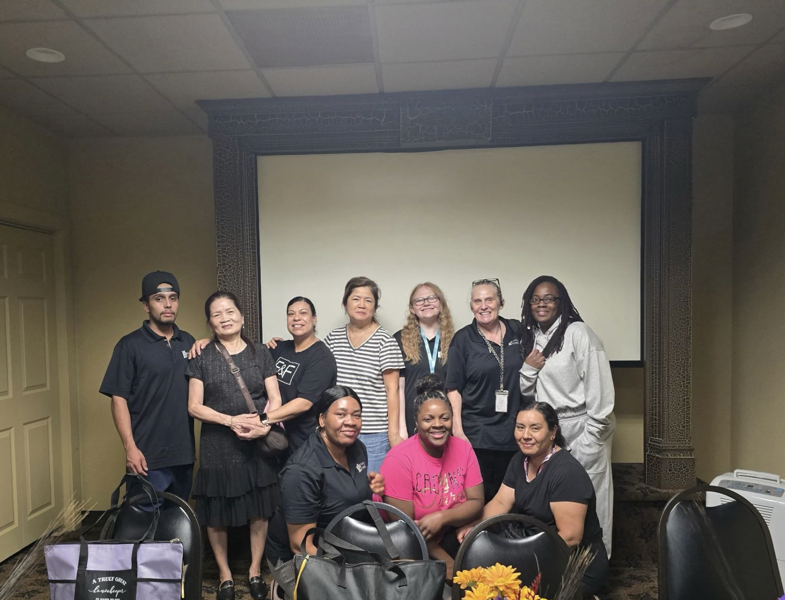 Hotel team members gathered to celebrate Housekeeping Week